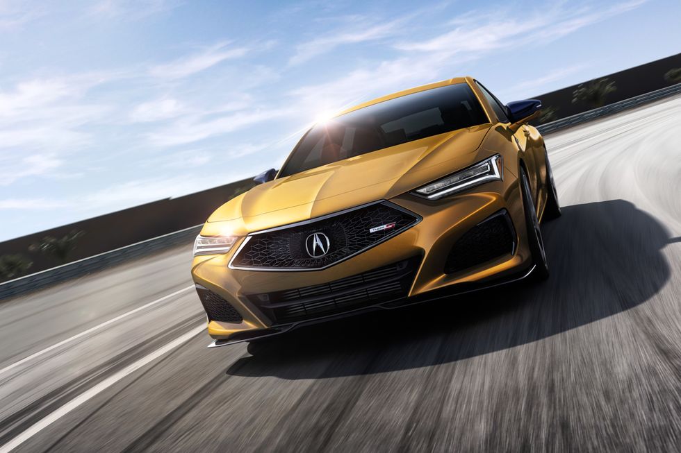 2021 Acura TLX in gold