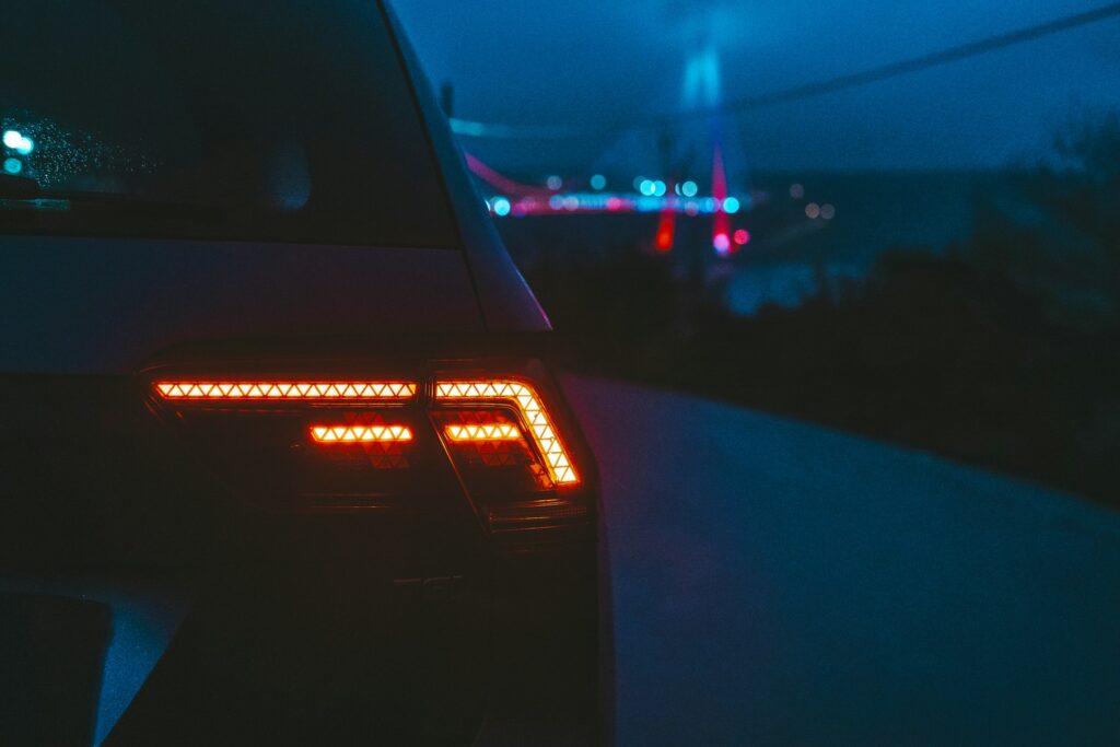 taillight of Rivian R1T